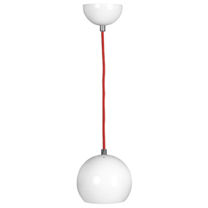 ORBITA 1 WHITE lampa wisząca nowoczesna biała kula - Szary