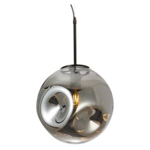 Lampa wisząca z dmuchanego szkła w szarym kolorze Leitmotiv Pendulum