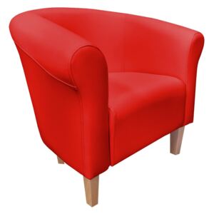 Fotel Milo D15 czerwony nogi 15 buk