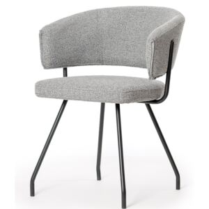Designerskie krzesło Parrot w kolorze szarym
