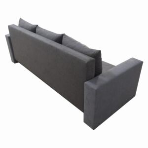 Klasyczna kanapa sofa Mojito czarno-szara