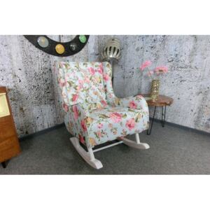 (3081) LILLY Elegancki fotel bujany w kwiatki
