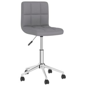 Obrotowe krzesło biurowe, jasnoszare, tapicerowane tkaniną