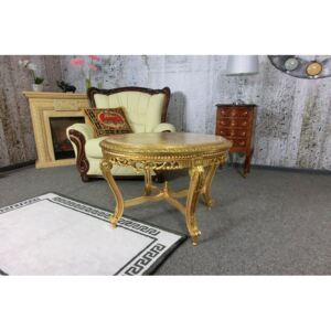(2848) MARBLE CASTELLO zamkowy złoty stół z marmuru