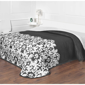 Forbyt Narzuta na łóżko Versaille czarno-biała, 240 x 260 cm