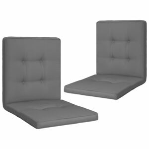 Poduszki na krzesła ogrodowe, 2 szt., antracytowe, 100x50x5 cm