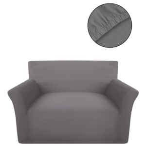 Elastyczny pokrowiec na sofę, bawełniany, szary