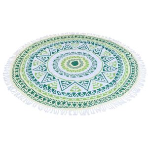 Ręcznik hammam okrągły, 150 cm zielony