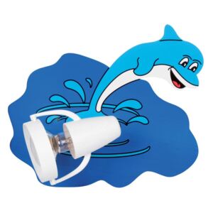 Kinkiet ścienny do pokoju dziecka niebieski Spotlight Dolphin 3110118