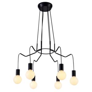 Lampa wisząca czarna do salonu Candellux BASSO pająk 36-71033
