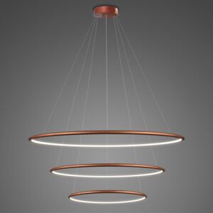 Lampa wisząca miedź do salonu Altavola Led shape okręgi LED LA075/P_80_in_4k_copper