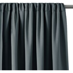 AmeliaHome - Zasłony zaciemniające na taśmie Grafitowe BLACKOUT 140x270 cm