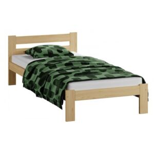 Łóżko drewniane Mato 90x200 EKO z materacem piankowym Megana
