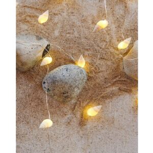 LED Dekoracja, świecący łańcuch, morskie muszle