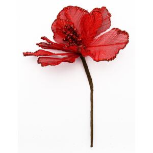 Sztuczny kwiat 20,5x17 cm - czerwony