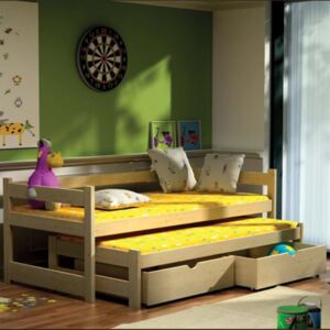Łóżka pojedyncze z wysuwem Szymon wiele rozmiarów i kolorów