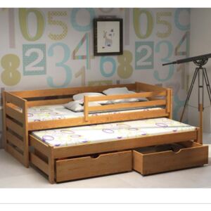 Łóżka pojedyncze z wysuwem Kacper wiele rozmiarów i kolorów