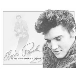 Metalowa tabliczka Elvis PRESLEY- The Sun Never Sets On A Legend, (40 x 31 cm)