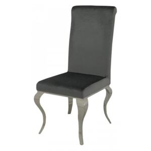 Krzesło glamour Premier Dark Grey - nowoczesne krzesło tapicerowane